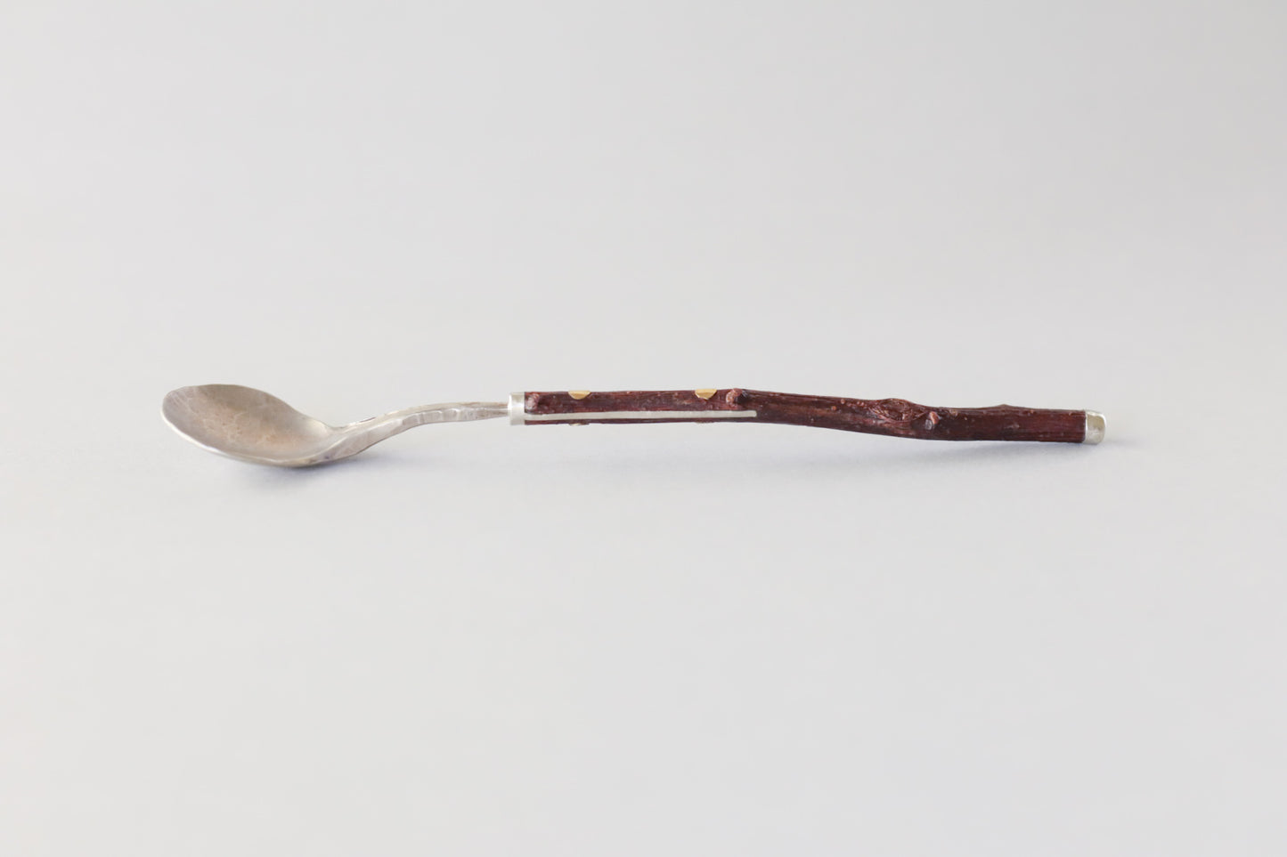 Harmony | Nickel silver and branch spoon #009